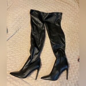 Steve Madden Black Over-the-Knee Boots